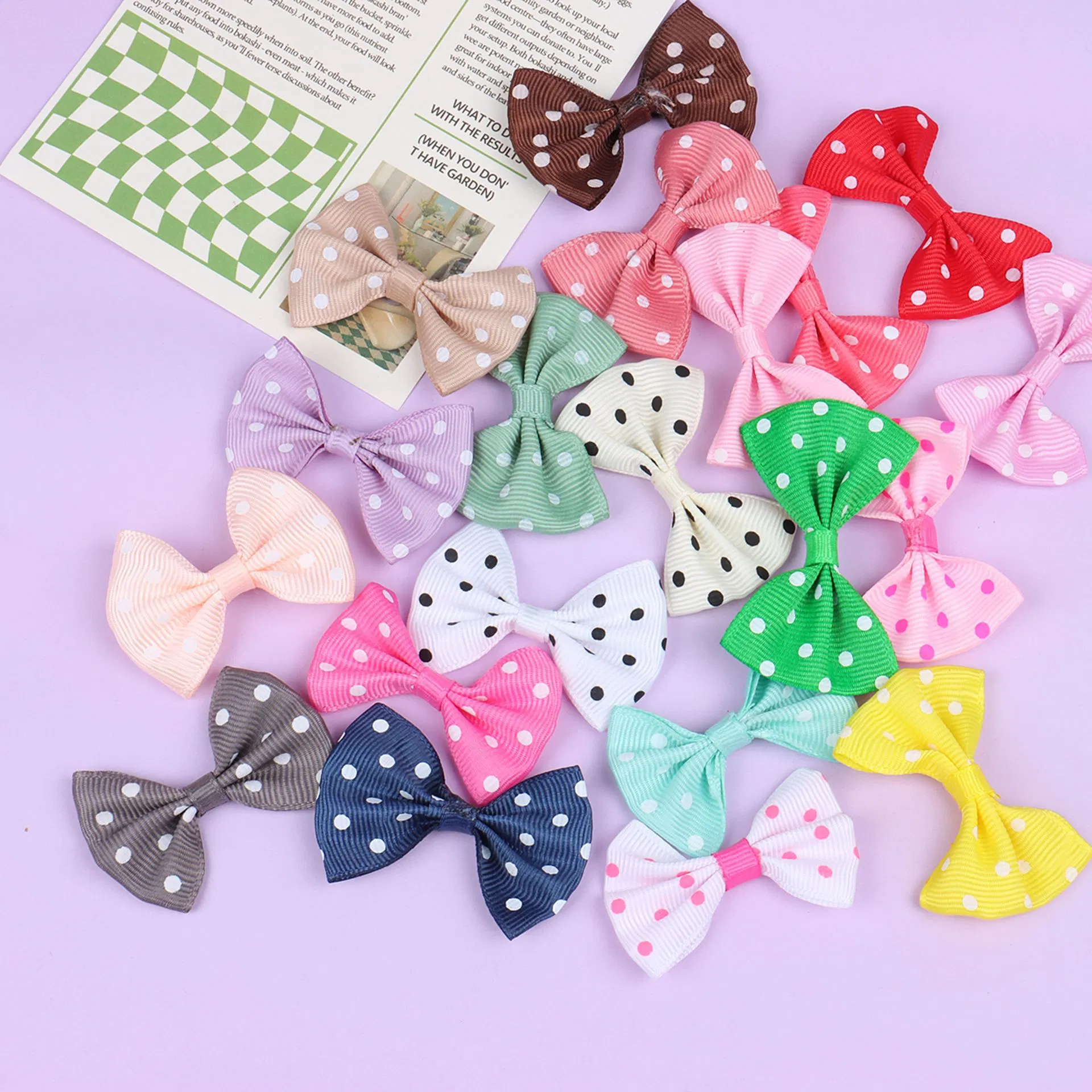 Decoration Polyester Ribbon Bows Wholesale/Supplier Women Apparel Custom Baby Hair Ribbon Bows