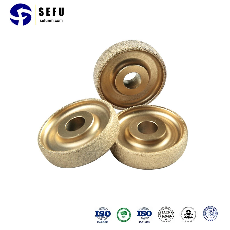 Sefu China Brazed Diamond Drilling Tools Supplier Vacuum Brazed Diamond Grinding Wheel Carving Tool Abrasive Disc Diamond Polishing Wheel for Angle Grinder