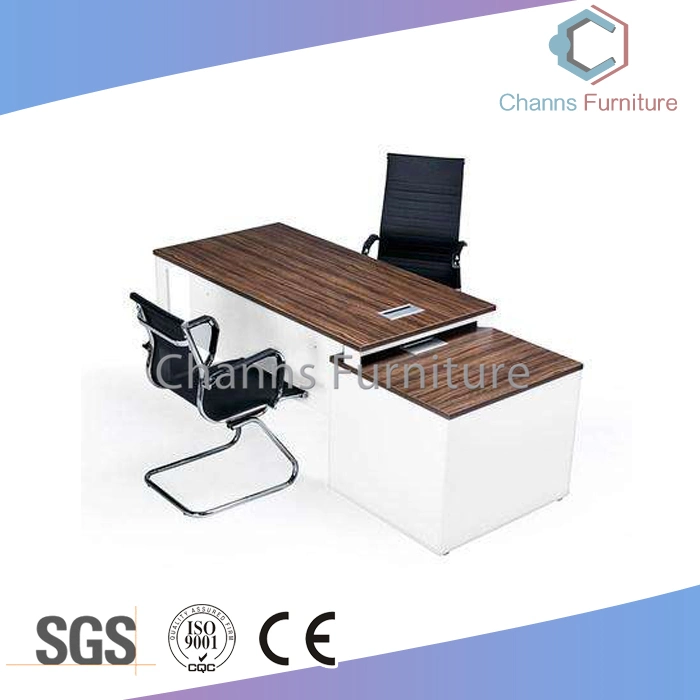 Fashion L Shape Office Furniture Wood Computer Table with Side Desk (CAS-CD31409)