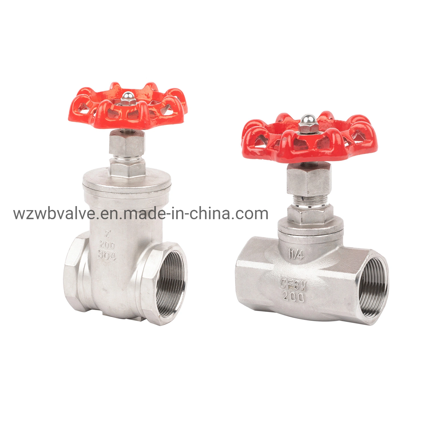 Factory Directly Supply Stainless Steel Threaded End Rising Stem Gate Valve China Producer/Suppliers Stainless Steel 200wog Non-Rising Stem Threaded Globe Valve