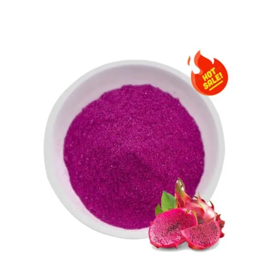 China Quality Freeze Dried Red Dragon Fruit Powder Pitaya Powder Fruit Powder Instant Drinks