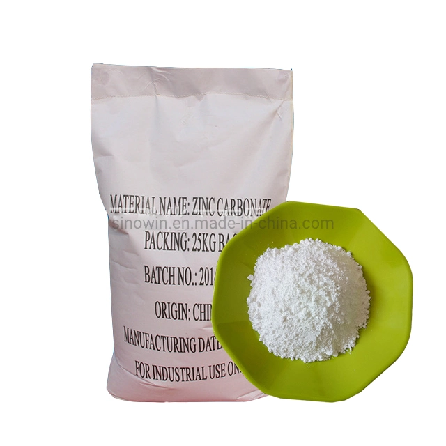 Industry Grade 57.5% Basic Zinc Carbonate for Rubber Industry Using