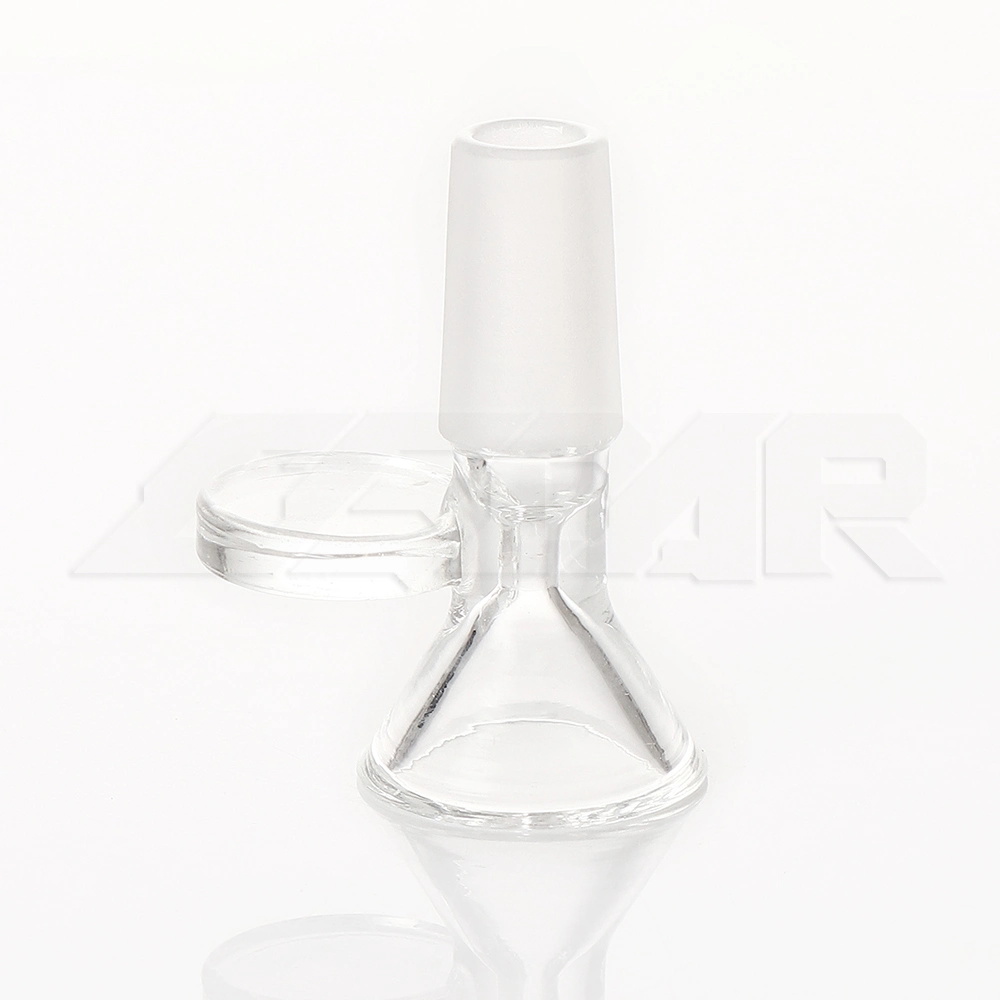 Hohe Borosilikatglas 14mm 18mm transparenter Griff hohe Borosilikatglas Schüssel Wasserpfeife Schüssel Tabak Hookah Rauchen Zubehör