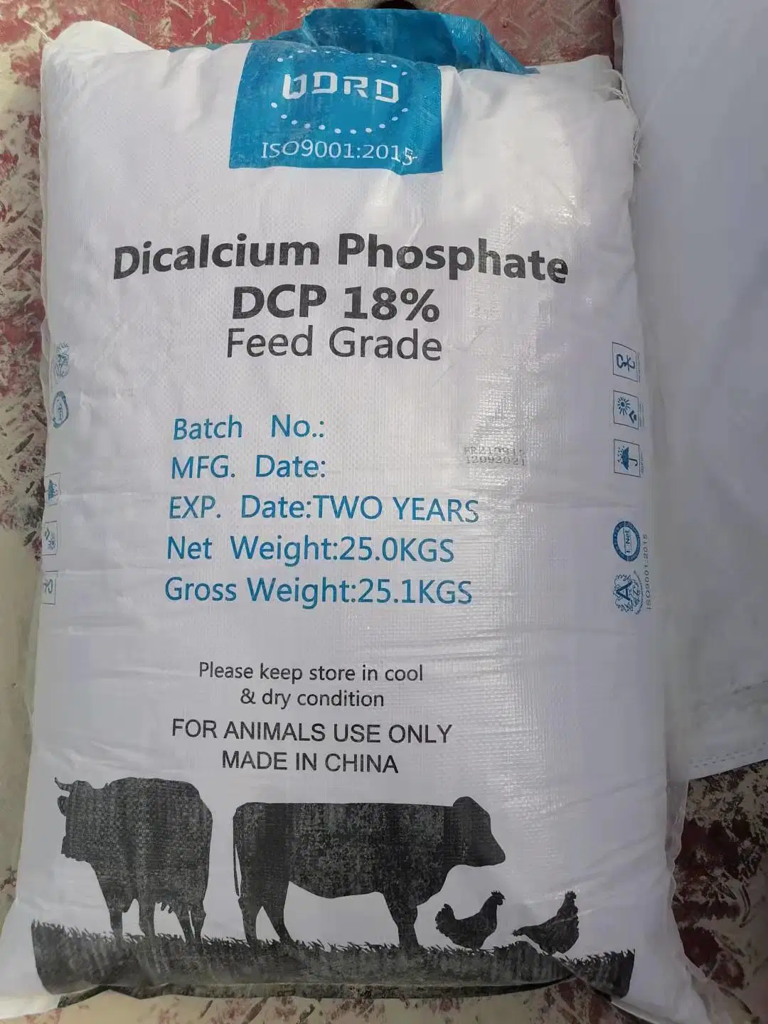 Les additifs alimentaires en poudre granulaire du phosphate dicalcique DCP 18 %