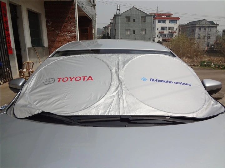 Car Sunshade Double Circle Car Sun Shield Silver Coated