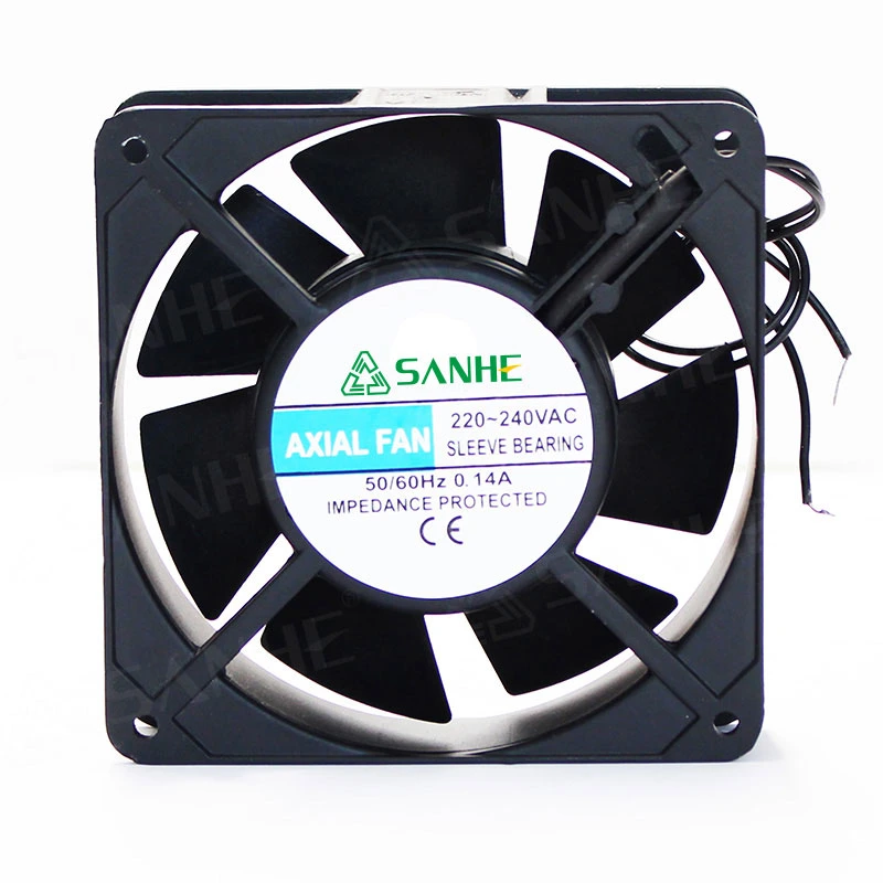 50 Hz 60 Hz 120 mm Mini-ventilateur 90 cfm 100 cfm ventilateur 12038 Ventilateur de refroidissement axial