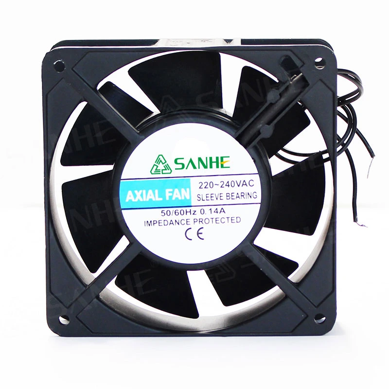 50Hz 60Hz 120mm Mini Fan 90cfm 100cfm AC Fan 12038 Axial Cooling Fan