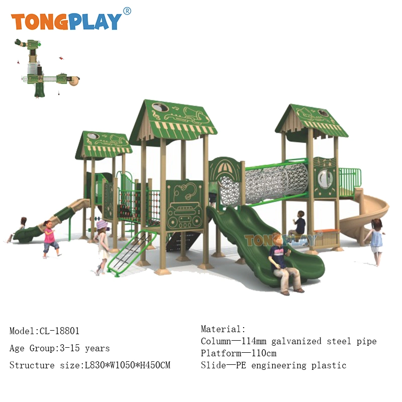 Kids Outdoor Playground Amusement Park Equipment Plastic Playhouse Children Outdoor Playground Toy