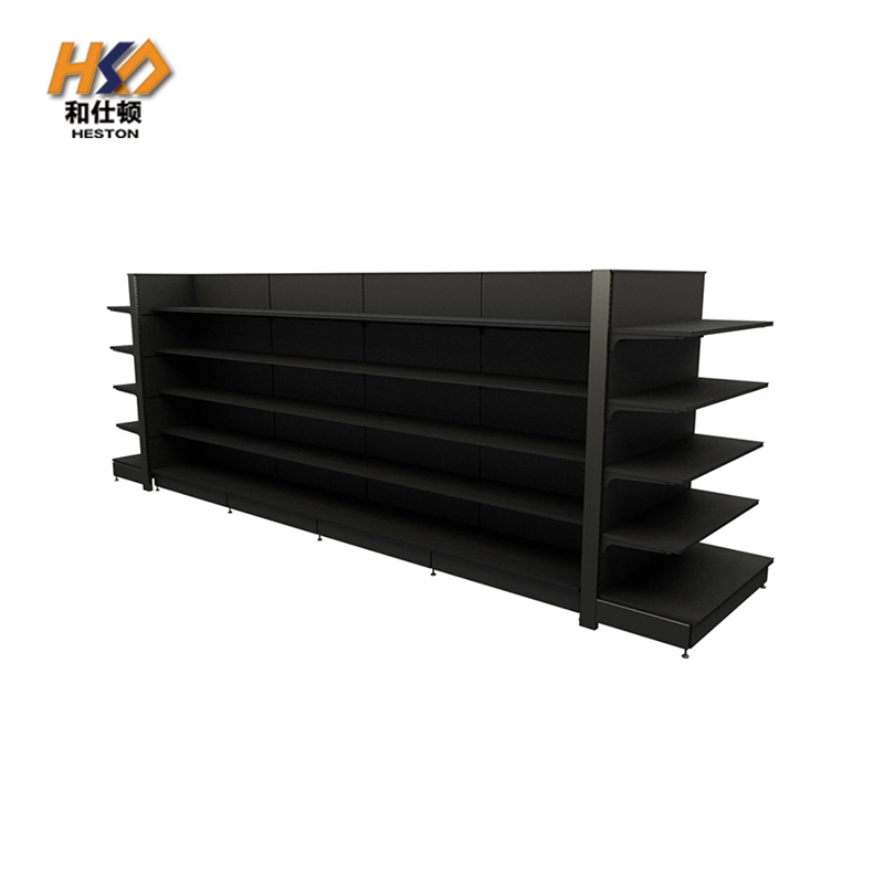 New Style Steel and Wood Material Supermarket Display Rack Shelf