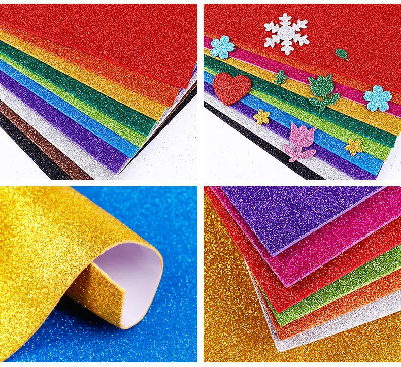 Клейкая лента из пенопласта EVA Glitter Paper Tape из материалов ручной работы