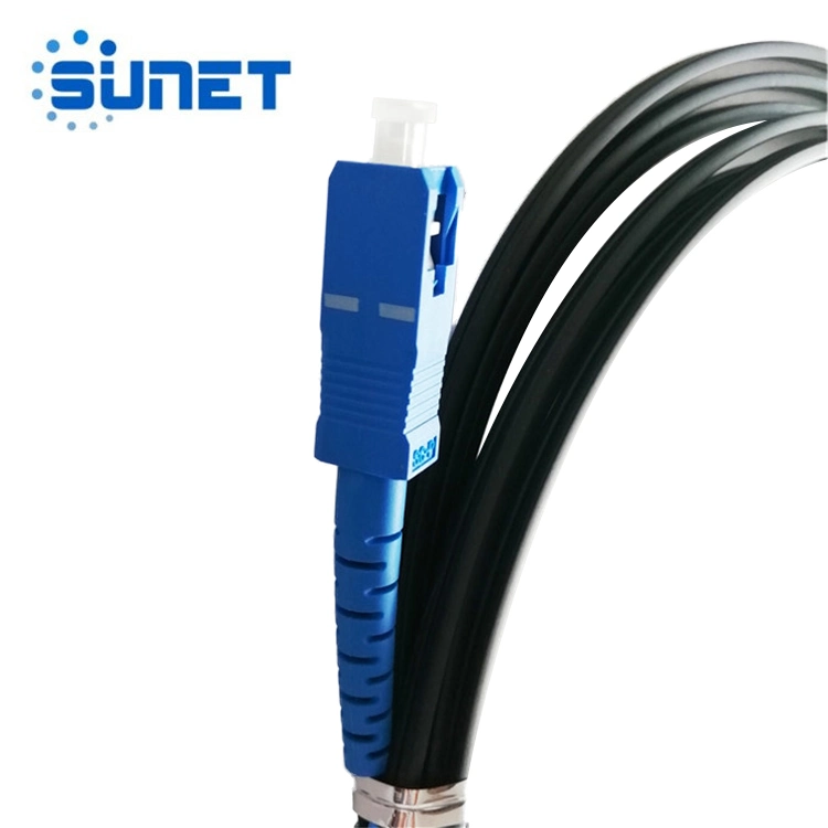 FTTH Outdoor/Indoor 1 Core LSZH G657A1 Fiber Optic Drop Cable Patch Cord with Sc/APC Connector