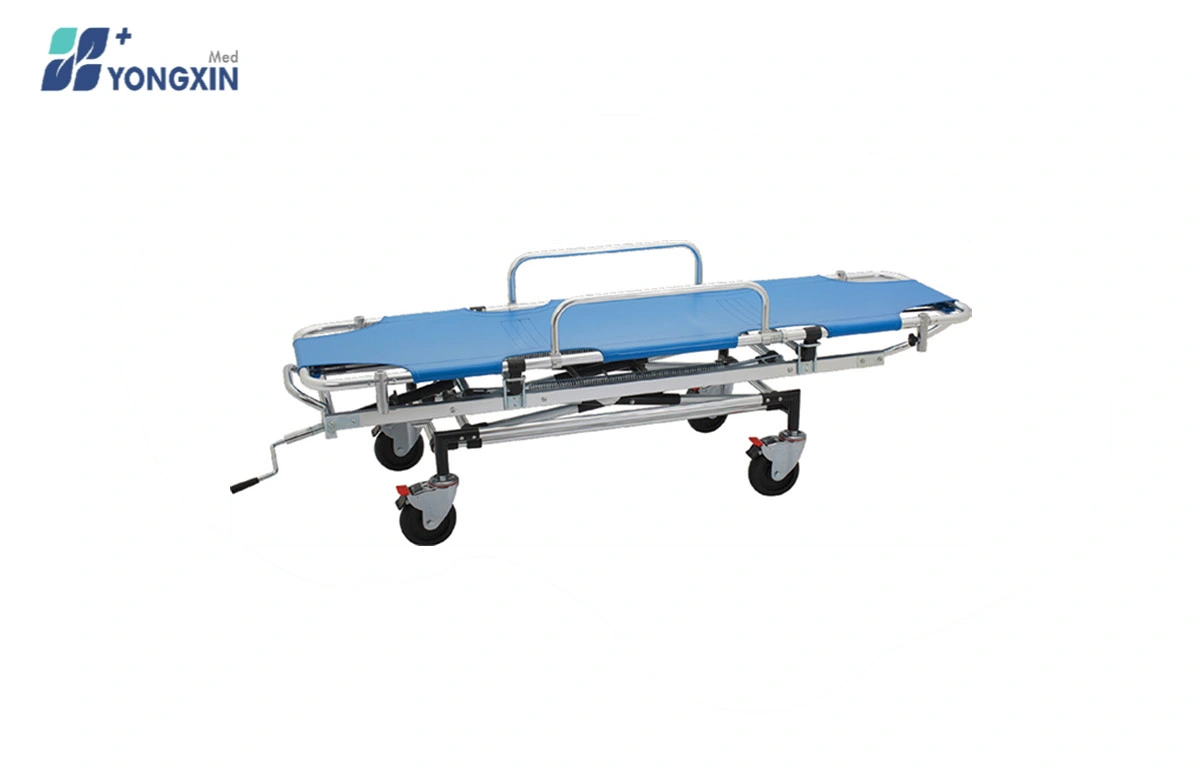 Yxz-D-K Hospital Use Aluminum Alloy Stretcher Trolley