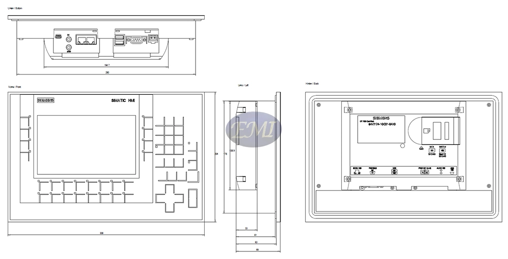 6AV21241gc010ax0 Original Brand New Simatic Kp700 Komfort Panel Key Bedienung SPS-Industriemonitor 7-Zoll-Breitbild-TFT-Display-HMI