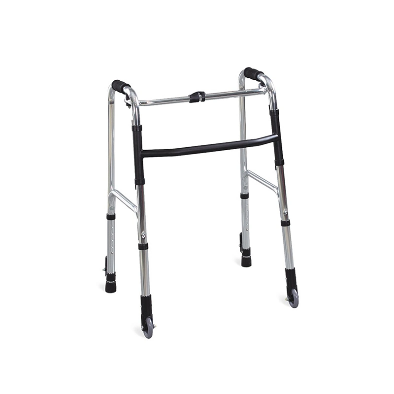 Aluminum Frame Walking Aids with Two Wheels Rollator Shopping Walker