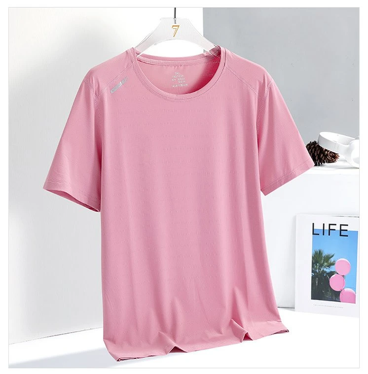 Quick-Dry Summer Women's Breathable Ice Silk Stretch Short Sleeve