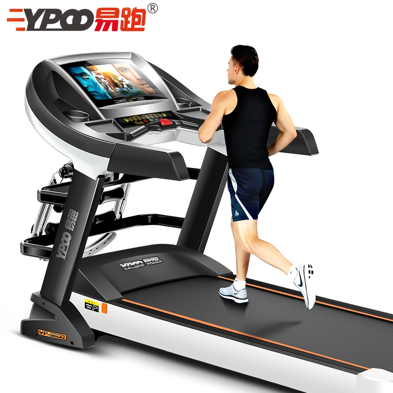 Ypoo Gymnase à domicile Fitness DC Motor Gym Équipement de sport Machine de course Fitness Tapis de course à bas prix avec l'application Yifit gratuite