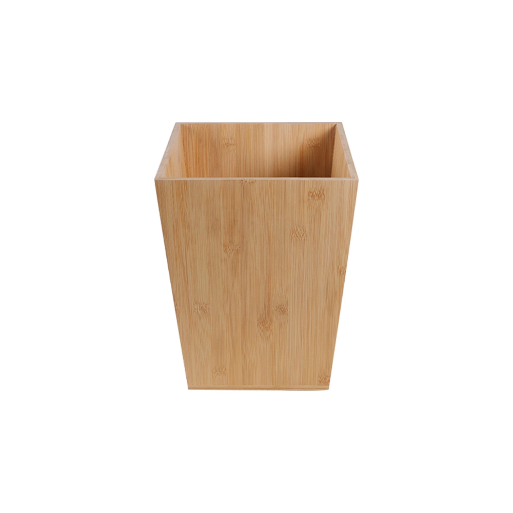 Wooden Lint Bin Bamboo Waste Basket Waste Bin Farmhouse