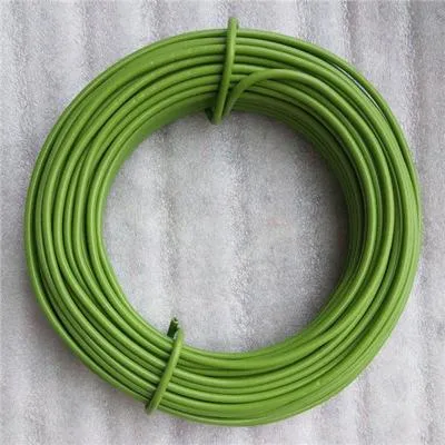 Neue Ankunft Garten Zaun Straining Green Kunststoff PVC beschichtete Eisen Draht