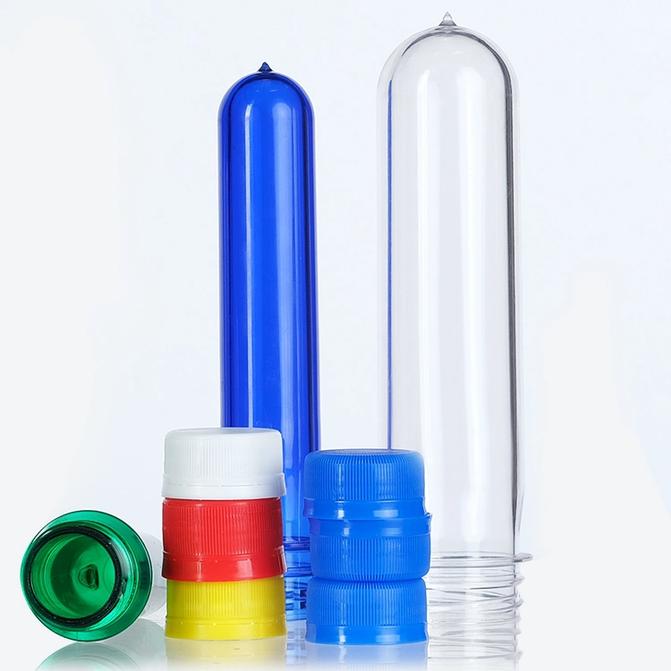 Pco1881 38g 46g Blue Transparent Preform Tube for Soda Cola Bottle