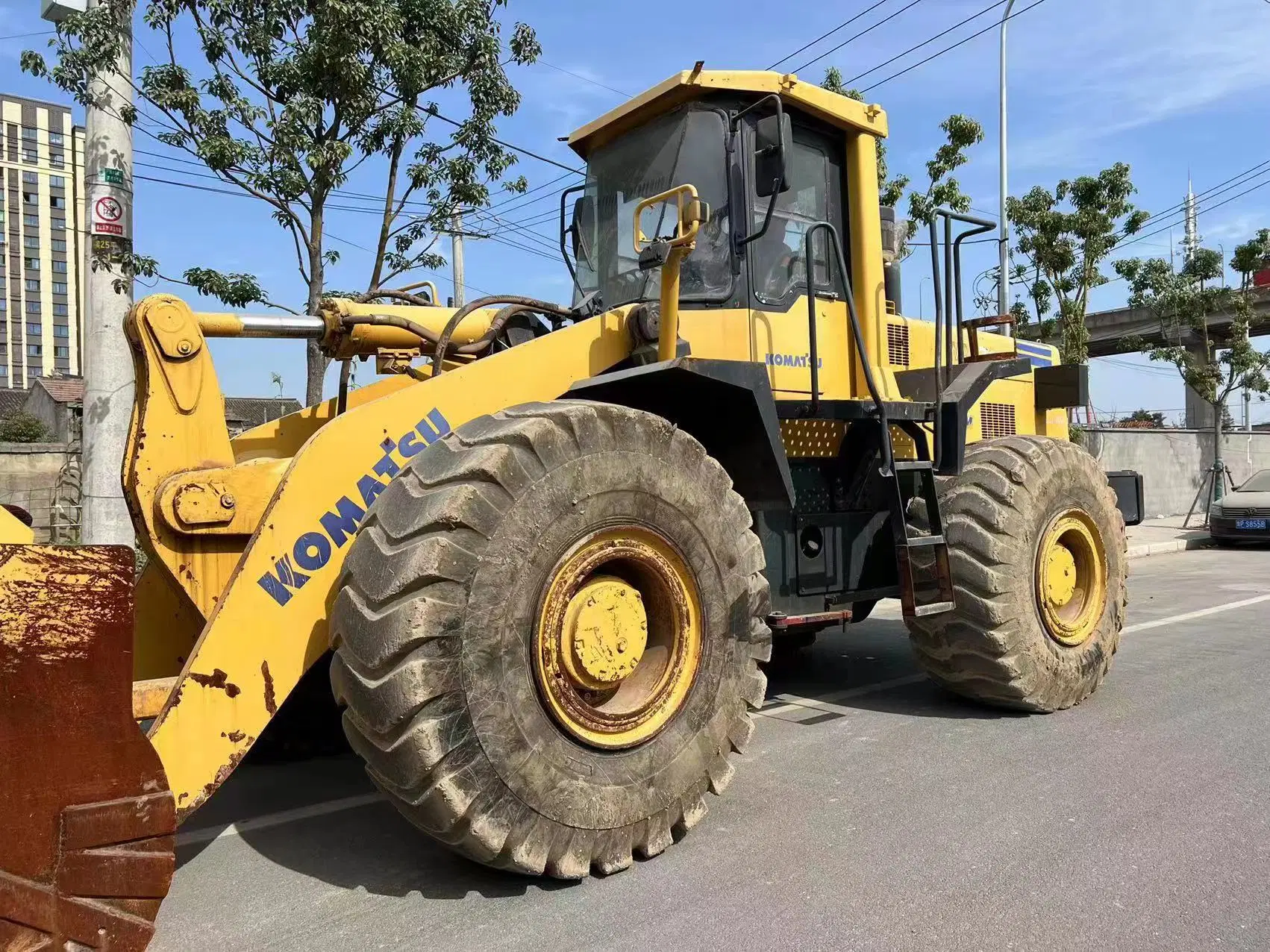 Komatsu Wa470 à faible les heures de travail utilisé pelle Komatsu Loader Japon Marque utilisée Chargeur sur roues Komatsu