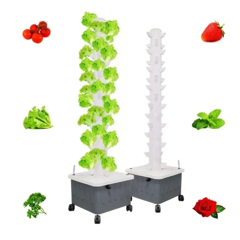 Sistema hidropônico Torre vertical Grow para o cultivo de Aeroponics de alface vegetal