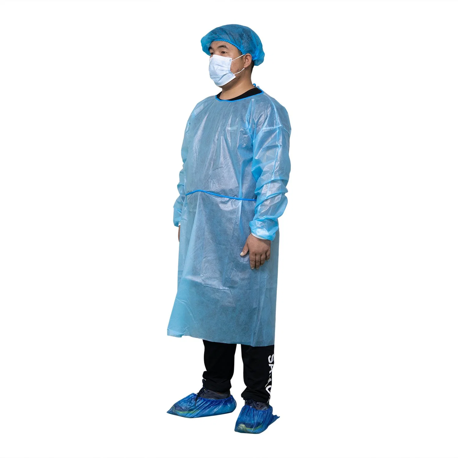 تعقيم بدلة الوقاية القابلة للتصرف الخاصة بالمكسحات الجراحية/الطبية عزل بدلة غير منسوجة منتجات الحماية المعتمدة من gown
