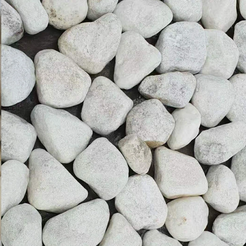 Natural White River Rock Stone Pebbles for Garden Landscape Decoration