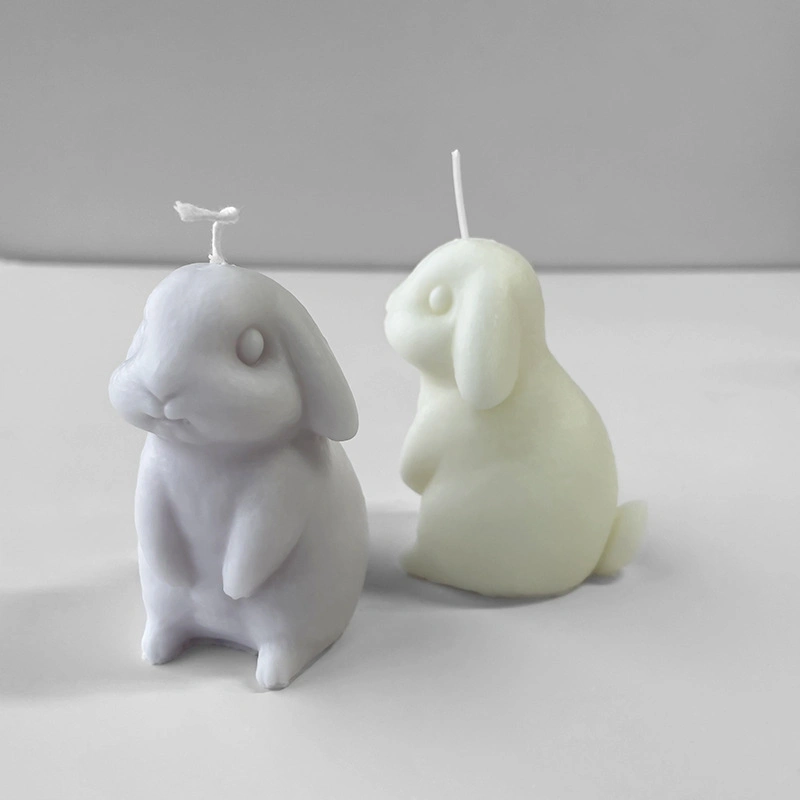 3D Cute Bunny Module Mousse Cake Baking Cookie Candy Chocolate Silicone Molds