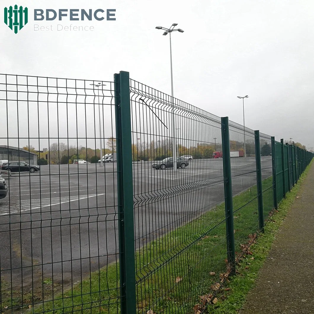 Hot-Dipped Galvanized PVC Coated 3D Curved Welded Wire Mesh Fence Panel