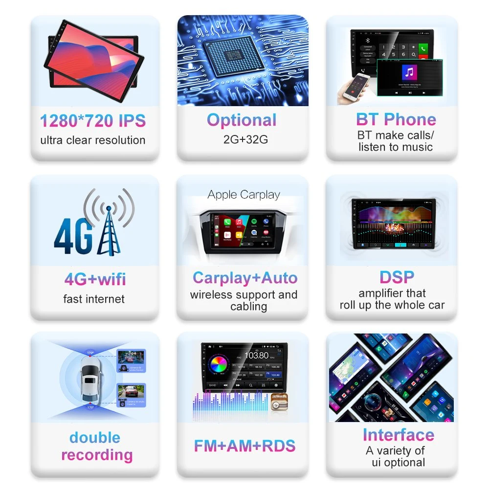 Écran tactile Jmance Android voiture GPS de navigation multimédia Lecteur DVD Vidéo de 9 pouces de radio audio stéréo pour Hyundai Elantra