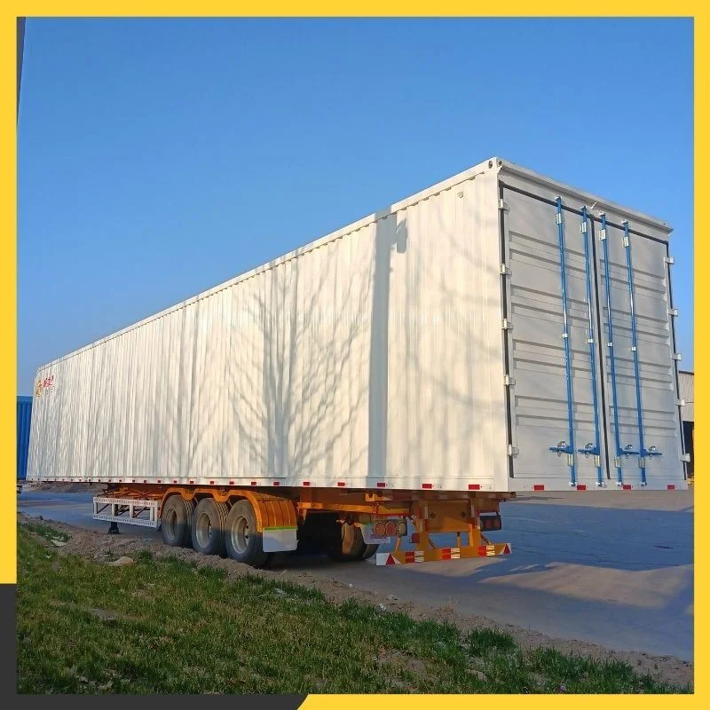 Heavy Duty 3 Axle Skeleton Trailer 20FT 40FT Container Shipping Semi Trailer with Twist Locks Skeleton Truck Trailer