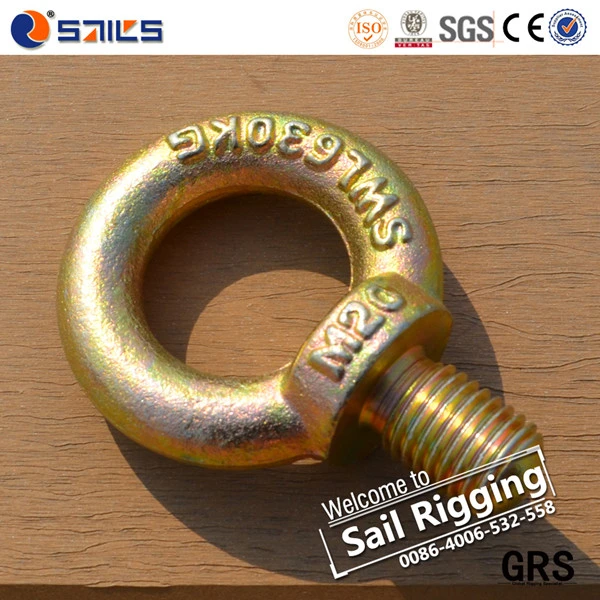 JIS1168 Yellow Zinc Forged Steel Eye Bolt Fastener