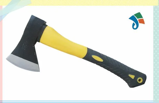 Axe Fiberglass Handle with Rubber Insertions, Carbon Steel Head 930g.