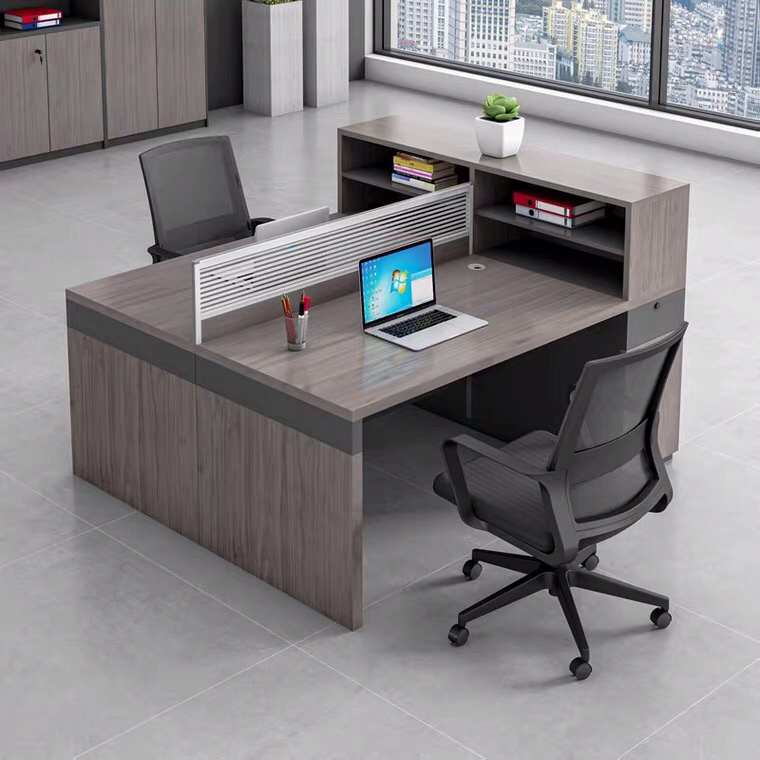 Durável chinês em madeira moderno mobiliário de escritório MDF Workstation Escritório 4/5/6 Seaters Office Partition (UL-22NF0693)