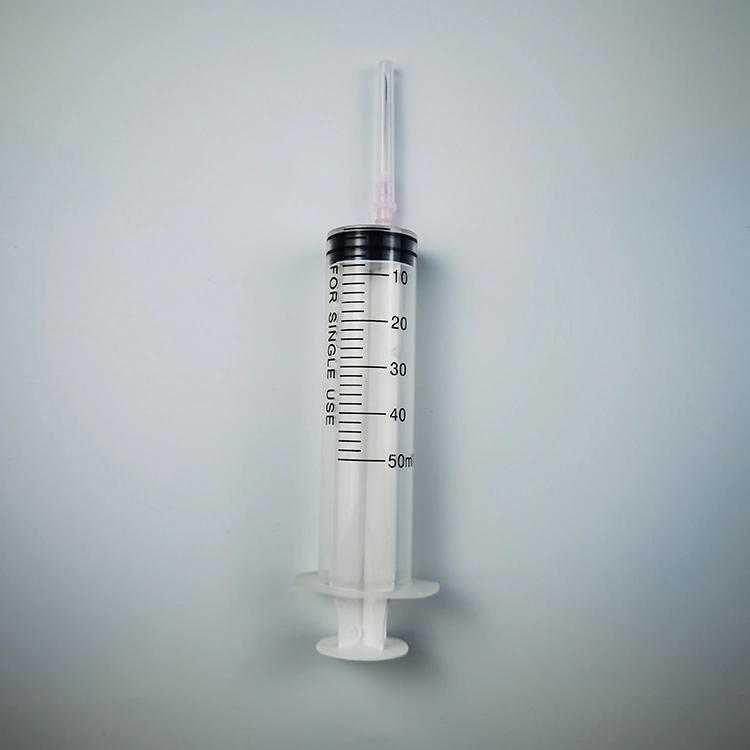 Disposable Plastic Syringe for Single Use with All Sizes Medical Consumables