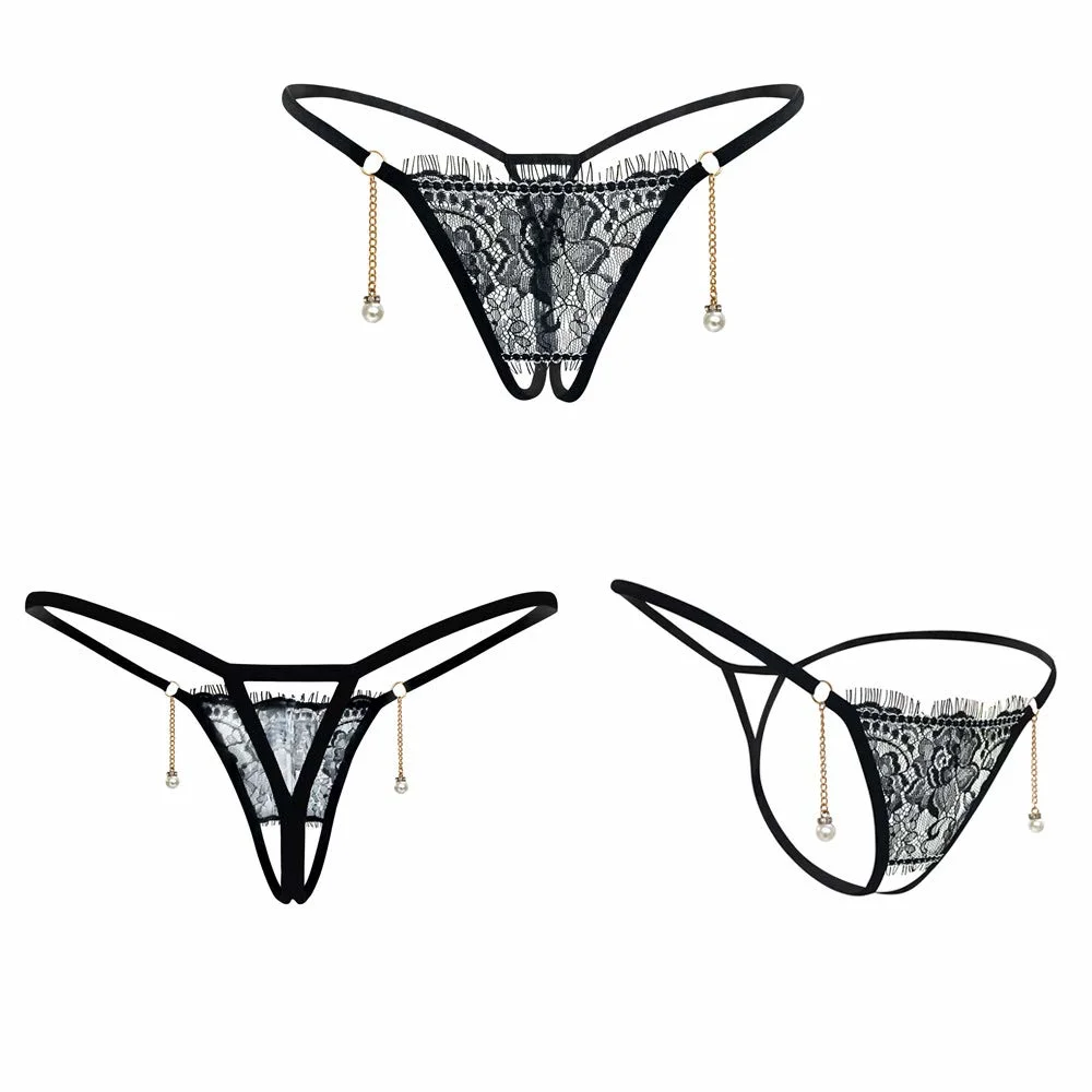 Mujeres Sexy Bragas Encaje Floral Tanga Ropa Interior