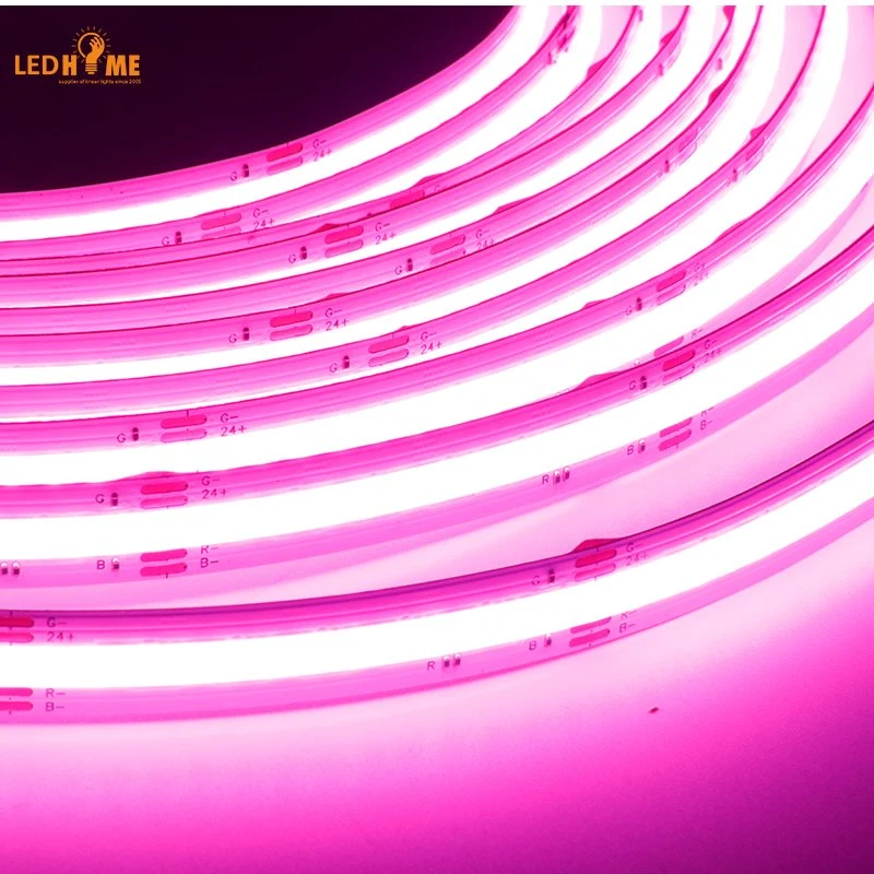 2021 Hot Low Price 24V 280 LED RGB COB LED Strip for Aluminum Profile