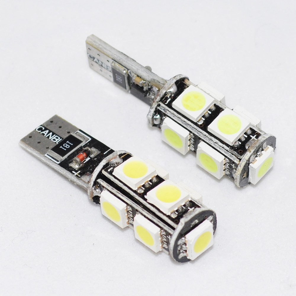 9LED SMD 5050 T10 Auto License Lights 194 T10 LED Bulb White Auto LED Car Lighting T10 LED Wedge Auto Lamp