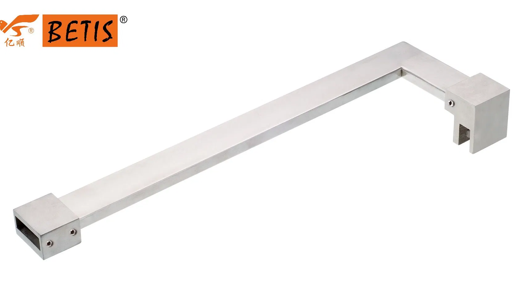 Factory Direct-Sale ASTM-Standard Stainless-Steel Shower Glass Door Hardware Top Bar