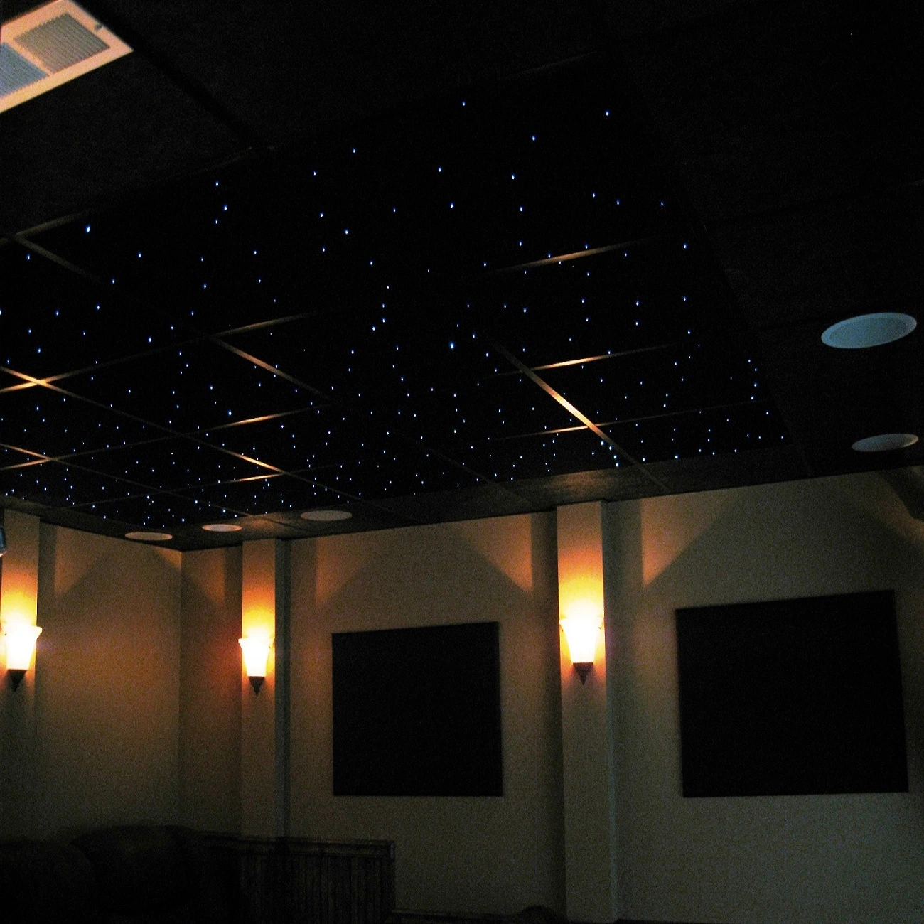 RGBW/RGB Colored Fiber Optic Ceiling Star Starry Decorative Ceiling Light Panel