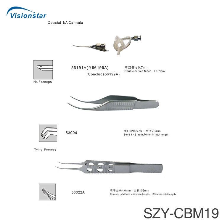 Ophthalmic Surgical Instruments Szy-Cbm19 Ophthalmic Operation Instrument Set