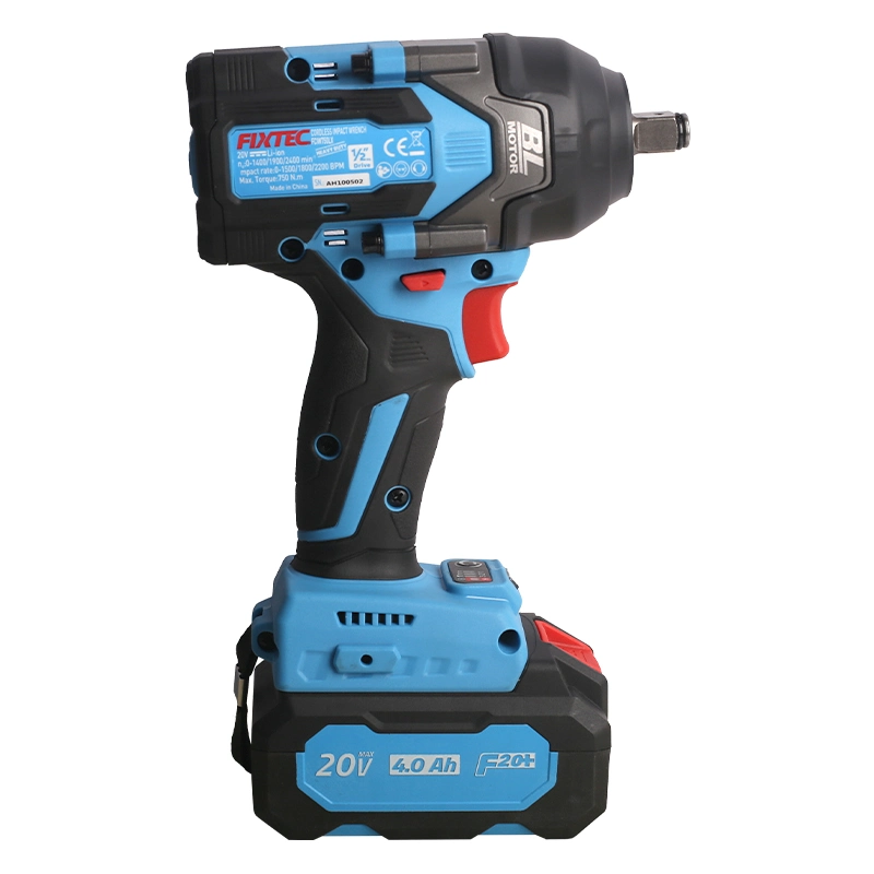 Fixtec 20V Cordless Brushless Impact Wrench 1/2" New Arrival Impact Drill Set Mode DIY Construction