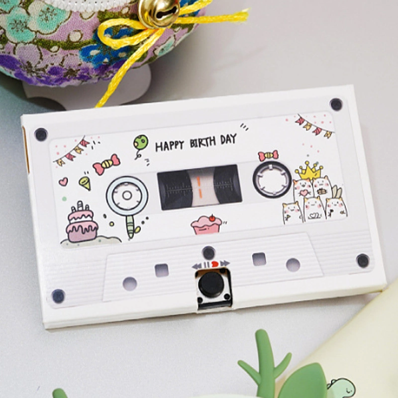 Holiday Greeting Card Thank You Card High quality/High cost performance  Happy Birthday Card Tape Recorder Card