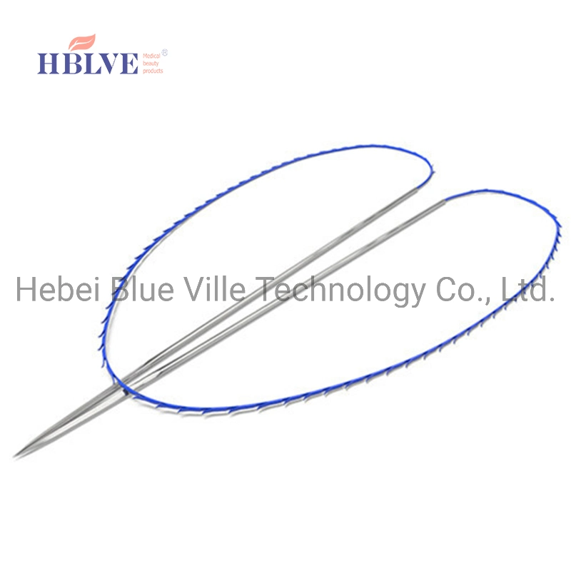 Supplier Supply High quality/High cost performance Absorbable Surgery Eye Care Medical Suture Pdo Thread Face Lift Double Needle