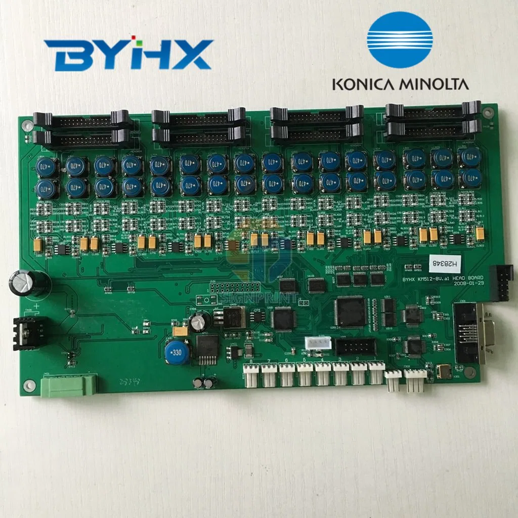 Human K-Jet 512 Print Head Board / Byhx Km512-8V. A1 Carriage Board for Allwin Human Taimes Xuli Solvent Printer 512 Head Board /Carriage Board Konica 512 Board