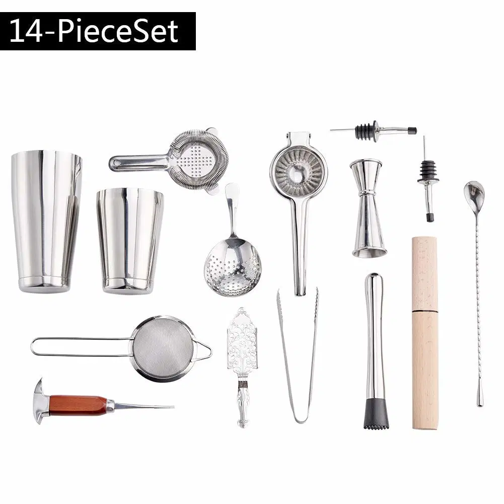 Customized 14 Piece Bar Tool Set Fully Padded