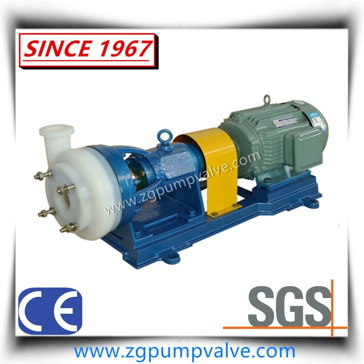 PTFE, F46, PFA Lined Centrifugal Pump, PFA Lining Industrial Chemical Pump