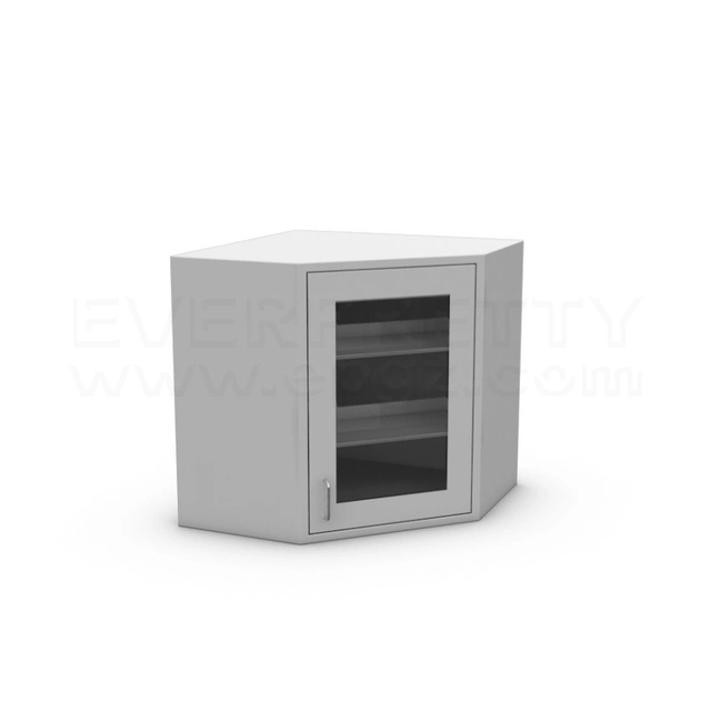 Hospital Steel Plan Swing Metal Door Filing Lab Storage Cabinets with Drawers