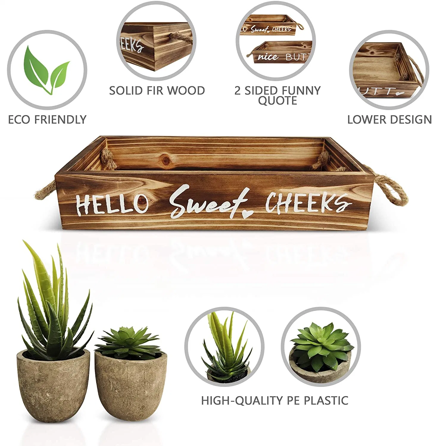 Wood Gift Box Packaging Trinket Storage Box Wood Bathroom Storage Box