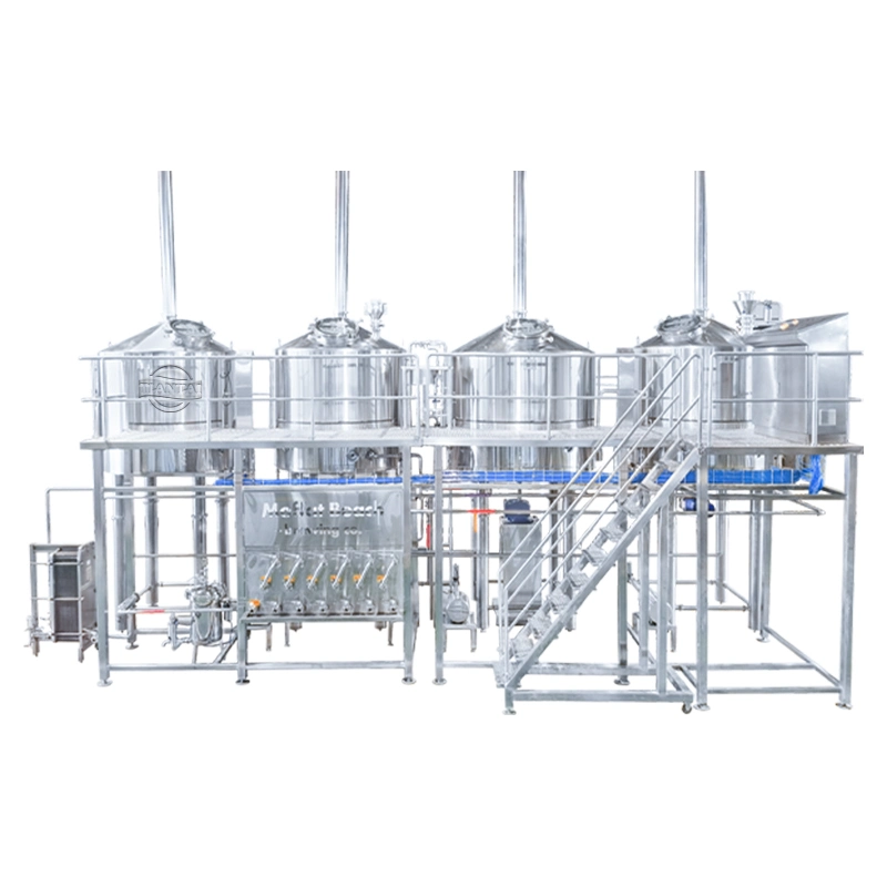 Tiantai Equipo de cerveza artesanal de alta calidad 8bbl 10bbl 15bbl 20bbl Para la producción de la planta de cerveza de Microwery 4 recipientes Brewhouse con Glycol Fermentador de refrigeración